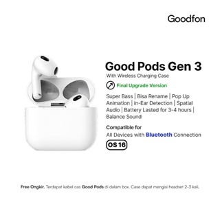 Good Pods Gen 3 2022 Wireless Charging Case [Final Version + IMEI / SN Detectable] by Goodfon