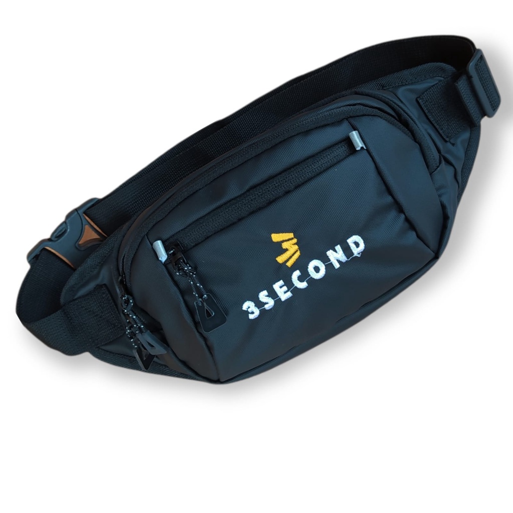 WAISTBAG 3SECOND TAS SLEMPANG TAS PINGGANG NAVY DAN HITAM