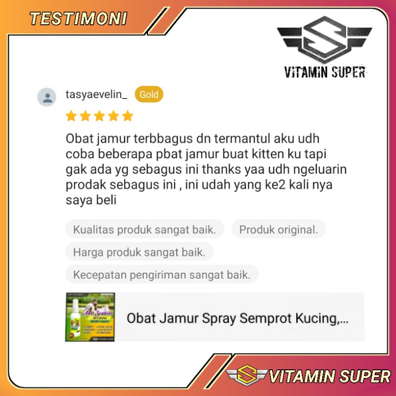 Obat Jamur Spray Semprot Kucing, Kelinci dan Anjing | Obat Scabies, Jamur, Ringworm, Demodex, Impetigo, Kudis, Koreng, Gatal gatal dan Luka