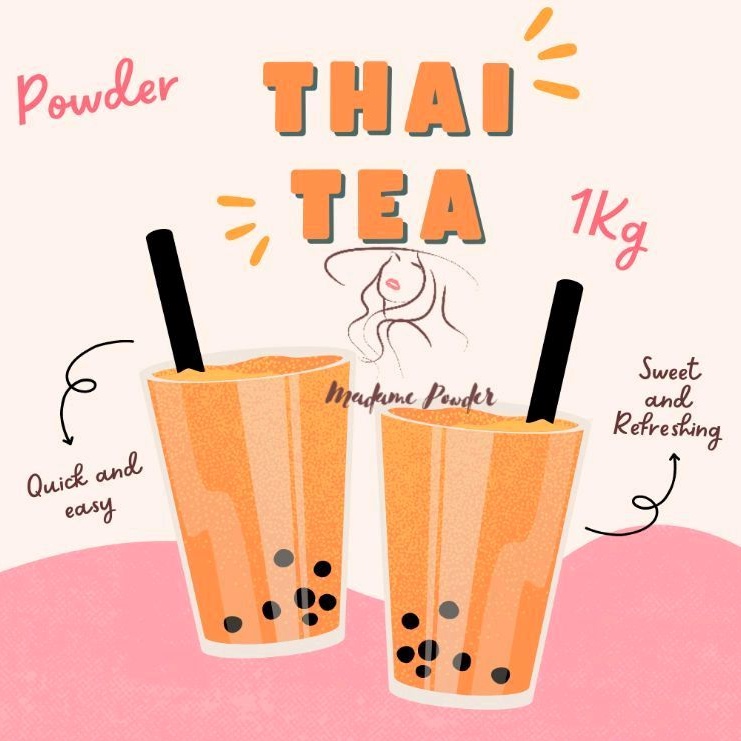 

Bubuk Minuman Thai Tea 1 Kg Madame Powder Surabaya