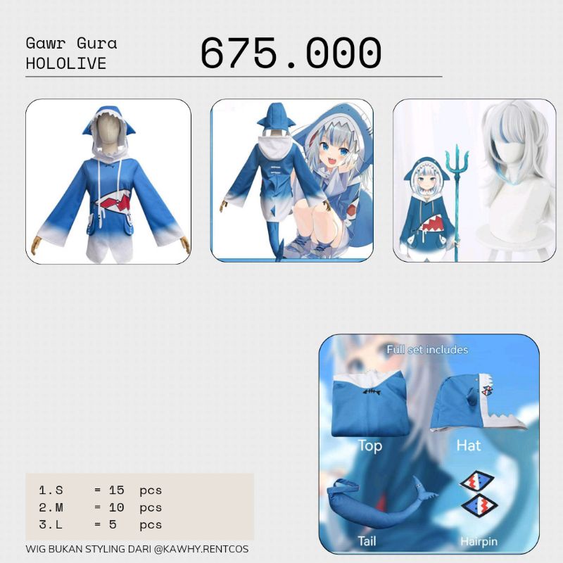 GAWR GURA COSPLAY-HOLOLIVE