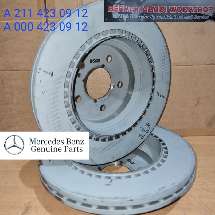 2pc Mercedes 0004230912 Rear Brake disc /brake disc belakang W211 W212