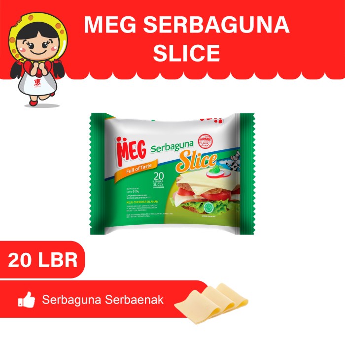 

Terlaris ✨ - MEG Keju Serbaguna Slice 20 slices 2.1.23