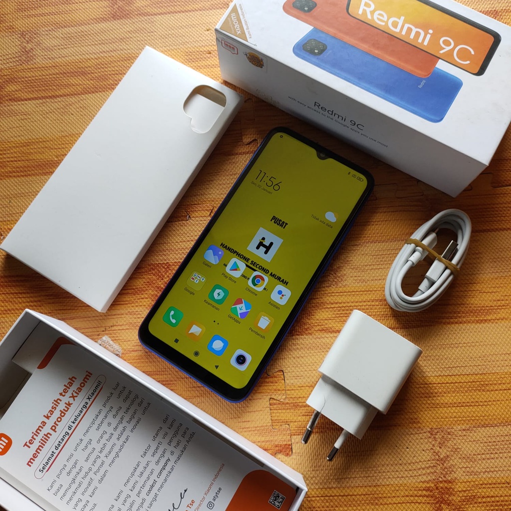 Hp Second XIAOMI REDMI 9C 3/32GB &amp; 4/64GB FULLSET Bekas Murah Bergaransi