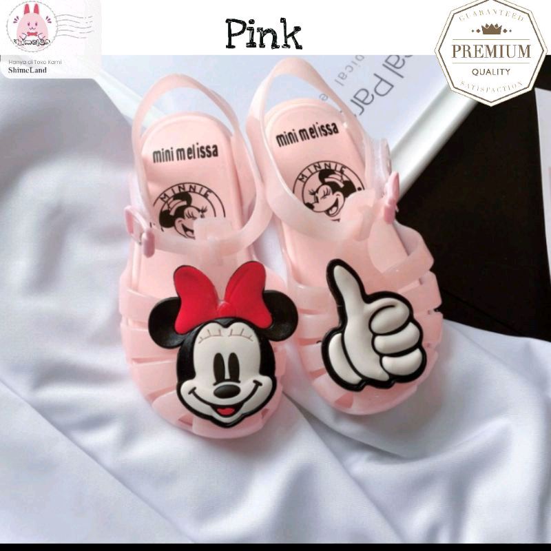 Mini Melissa Box Melissa and Box Kuning Ori Minnie Mouse Pink
