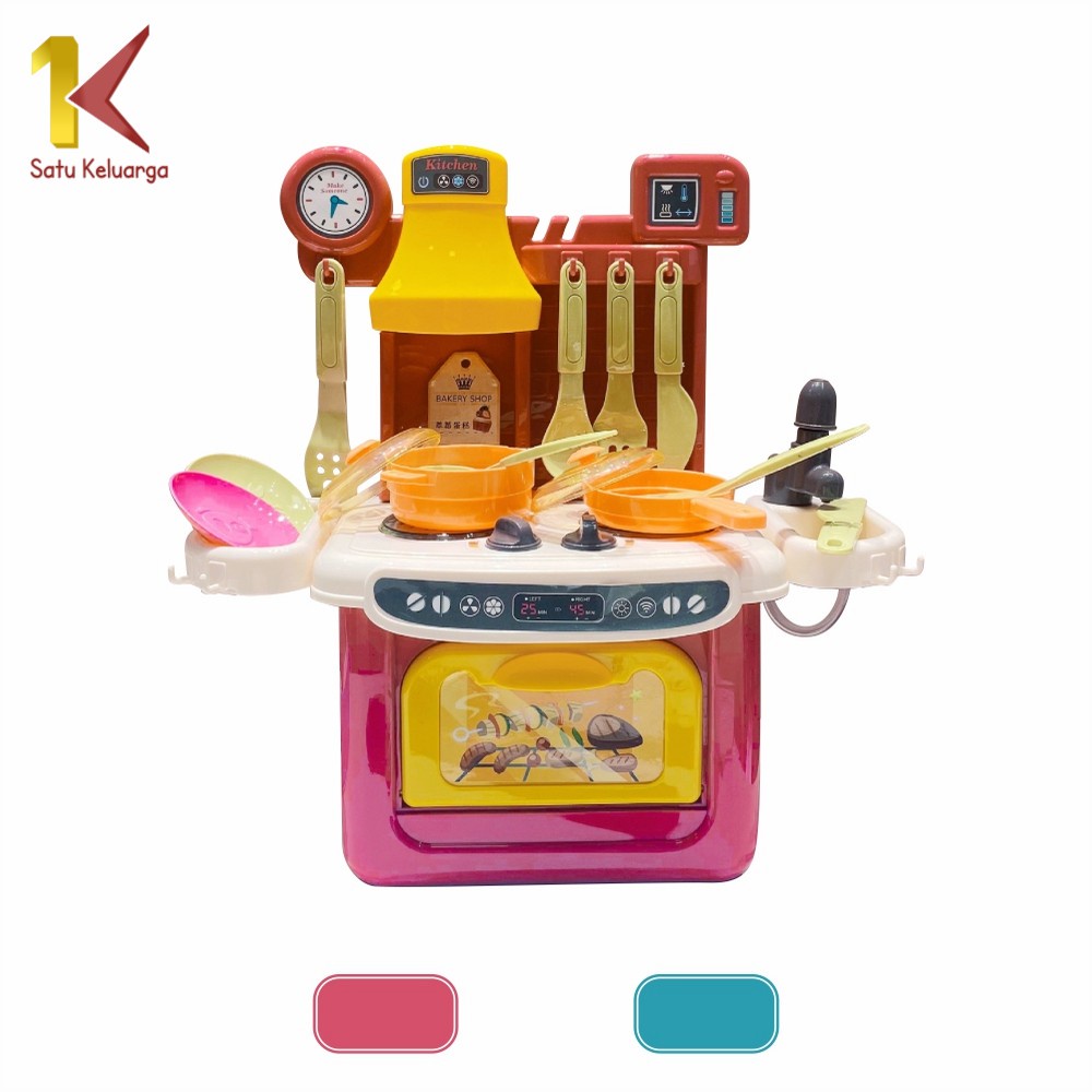 Satu Keluarga Mainan Anak Kitchen Set Mini Isi 36PCS M260 Kitchenware 8038 Mainan Anak Perempuan Mas