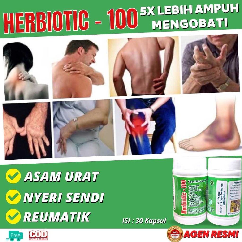 

HERBIOTIC - Obat Asam Urat dan Kolestrol Nyeri Sendi Rematik Herbal Paling Ampuh