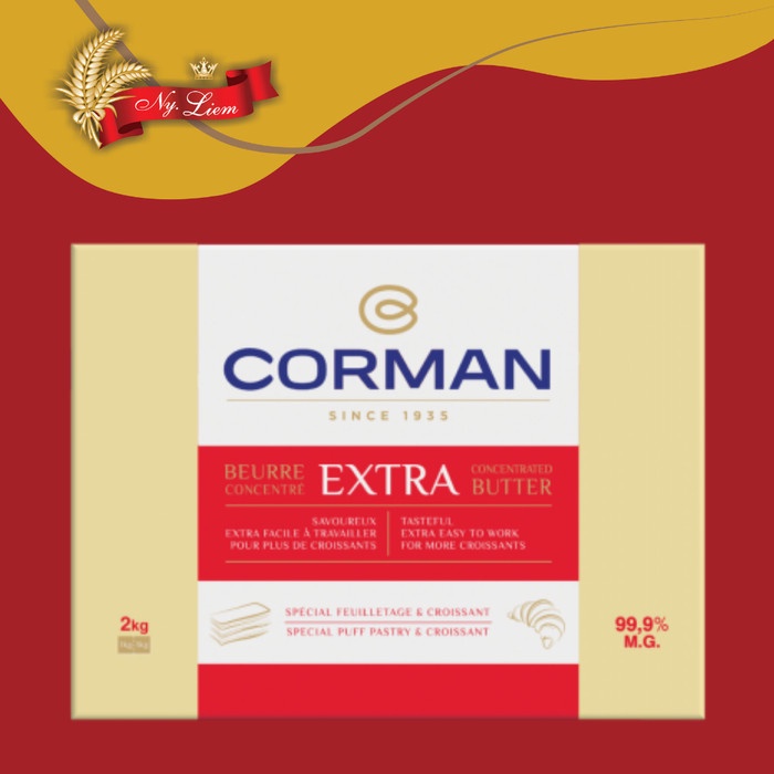 CORMAN Extra Concentrated Butter 99,9 % fat - Sheet 2kg (GOJEK)