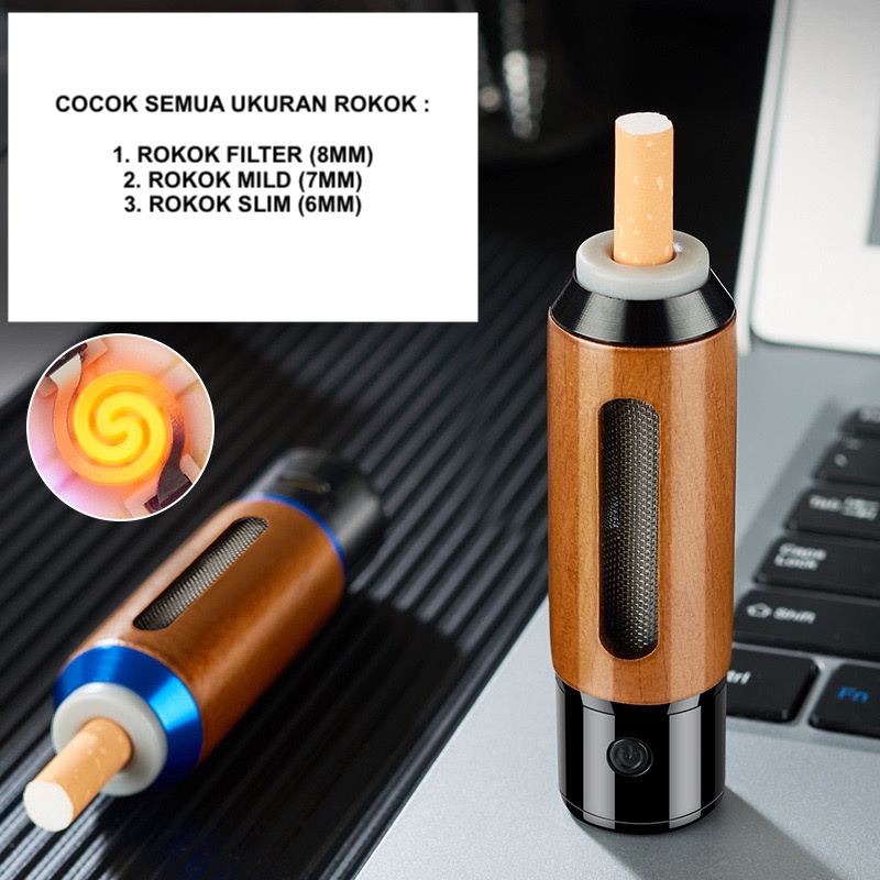 IMPOR PORTABLE ASHTRAY ASBAK H016 ROKOK INSTANT DENGAN KOREK BARA CAS USB