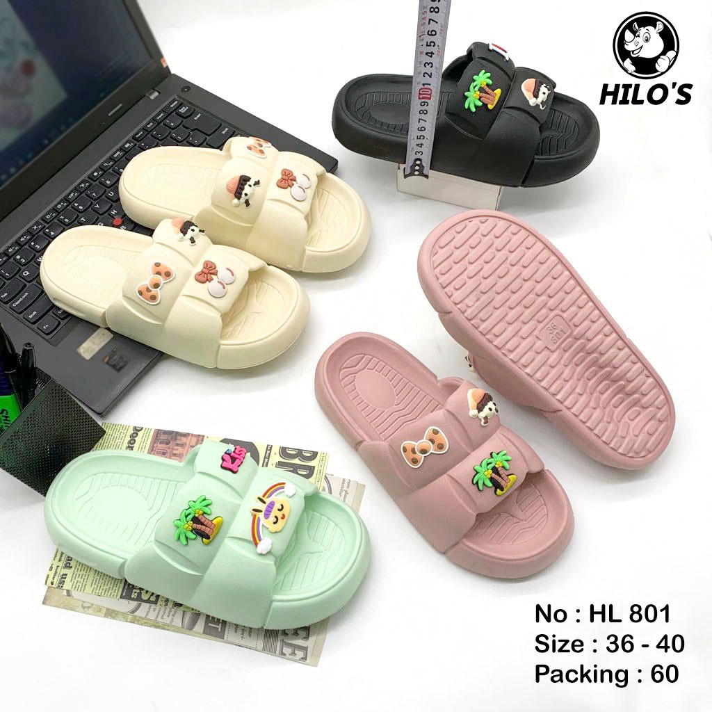 Sandal Wanita Terbaru Sandal Slop Jelly Karet Rumahan Empuk Elastis