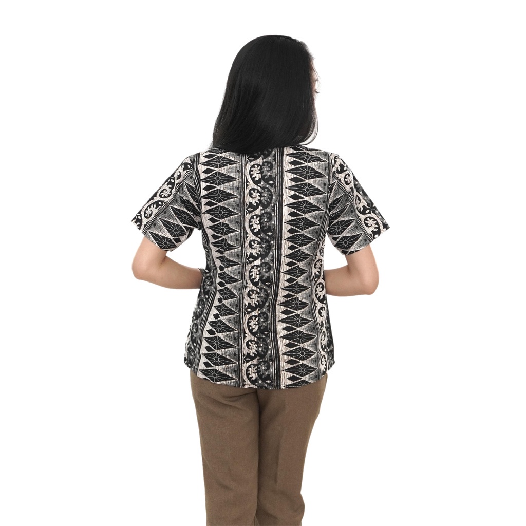 Blouse Batik Wanita Atasan Batik Motif Songket Batik Dua Putri Collection