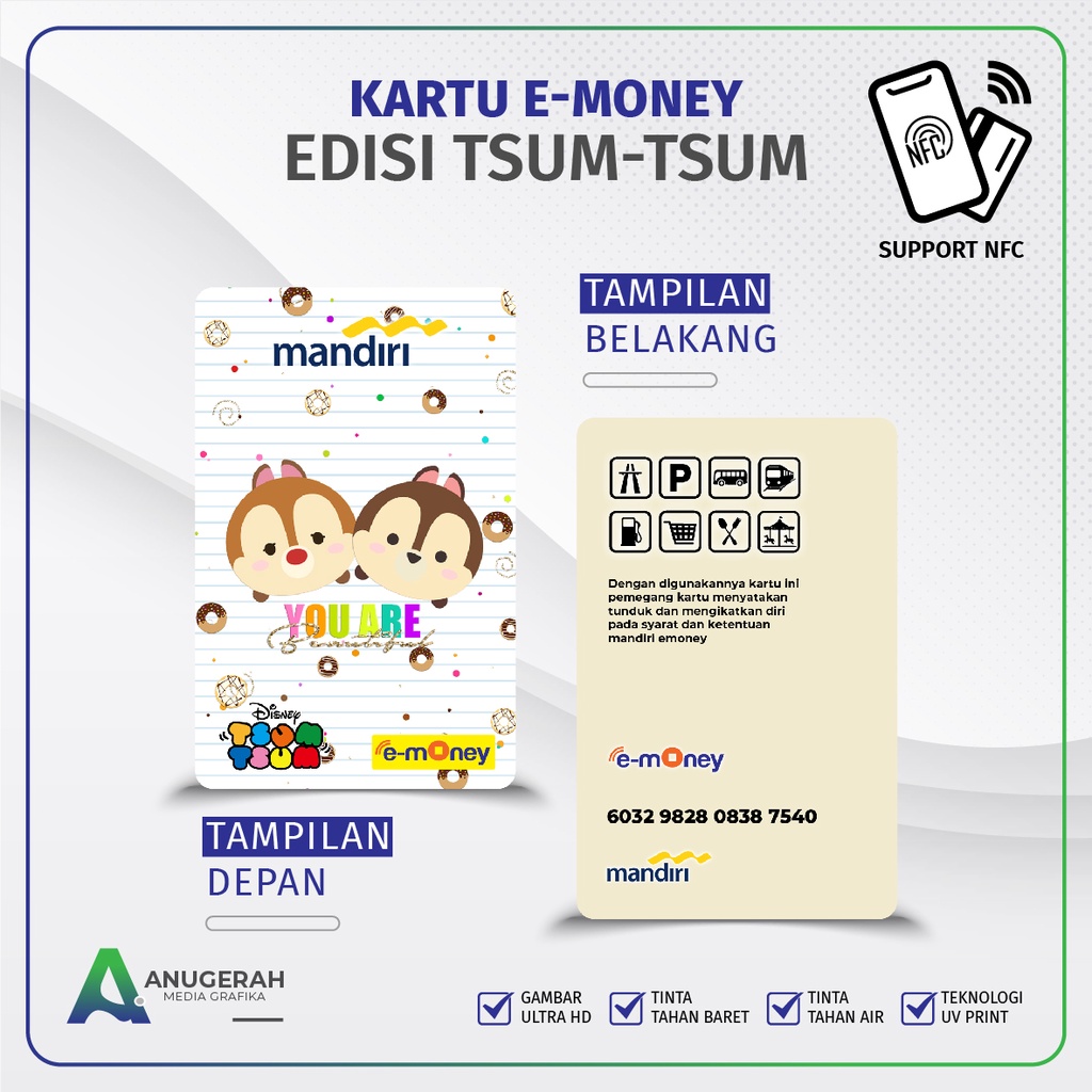 Kartu E-money Mandiri Edisi Tsum Tsum