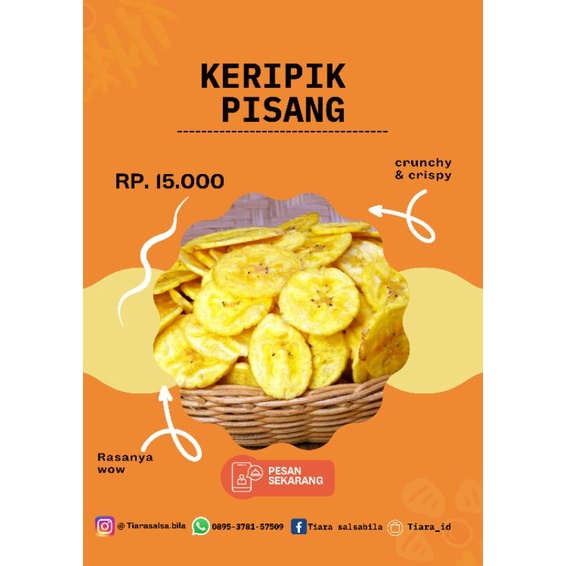 

Keripik pisang ketar ketir 150g