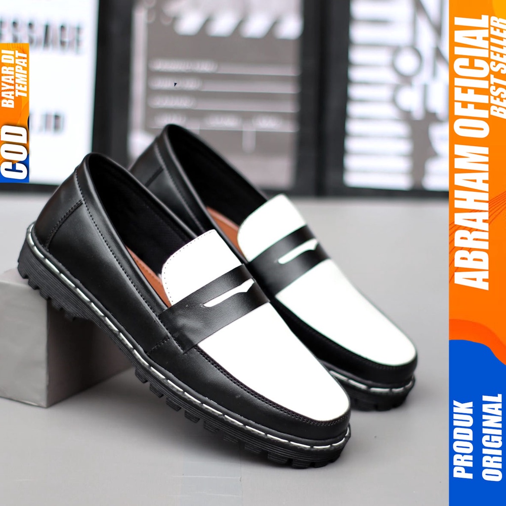 Sepatu Docmart Loafers Formal Pantofel Kerja Pria Abraham VINICIUS