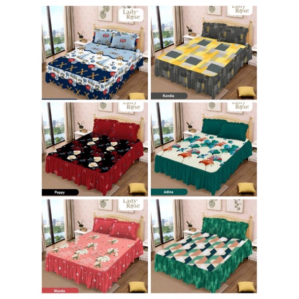 Sprei Rumbai Lady Rose/Seprei Lady Rose  Rumbai 180×200cm