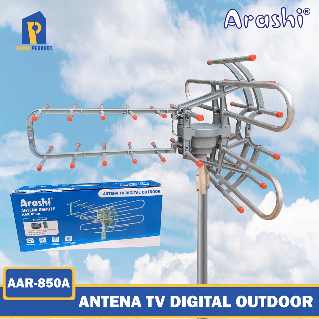Antena TV Digital Outdoor Remote + Booster TD Yamakawa