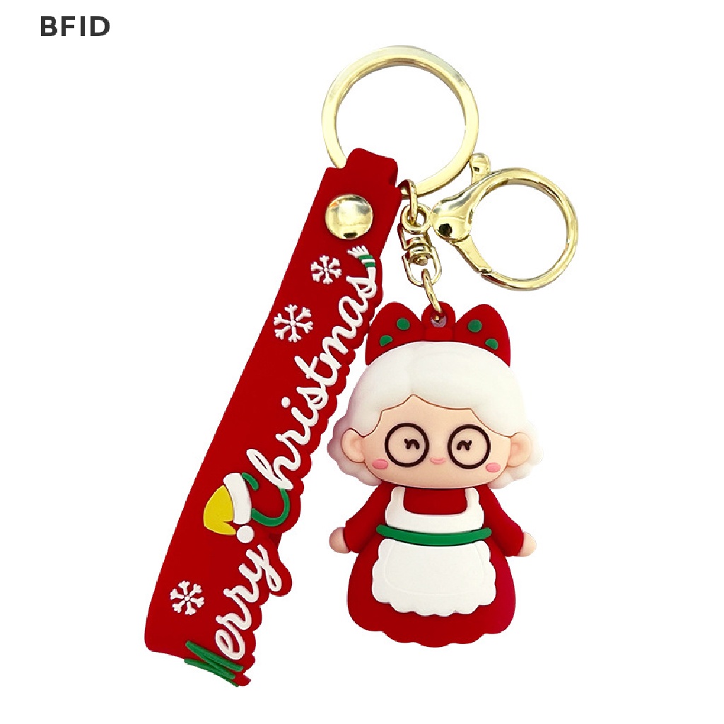 [BFID] Santa Gantungan Kunci Kartun Claus Key Fob Lucu Pohon Xmas Gantungan Kunci Untuk Dekorasi Natal Ponsel Ransel Dompet Hadiah Nikmat Pesta [ID]