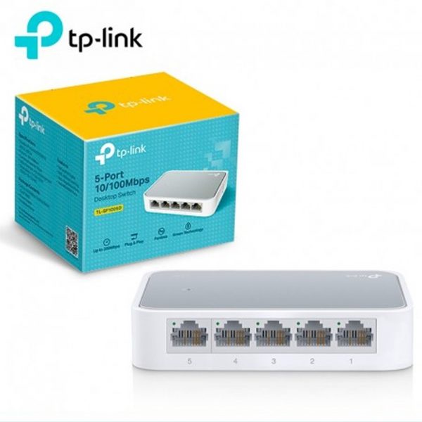 SWITCH HUB TP-LINK 5 Port TL-SF1005D 10/100Mbps tp-link LAN HUB