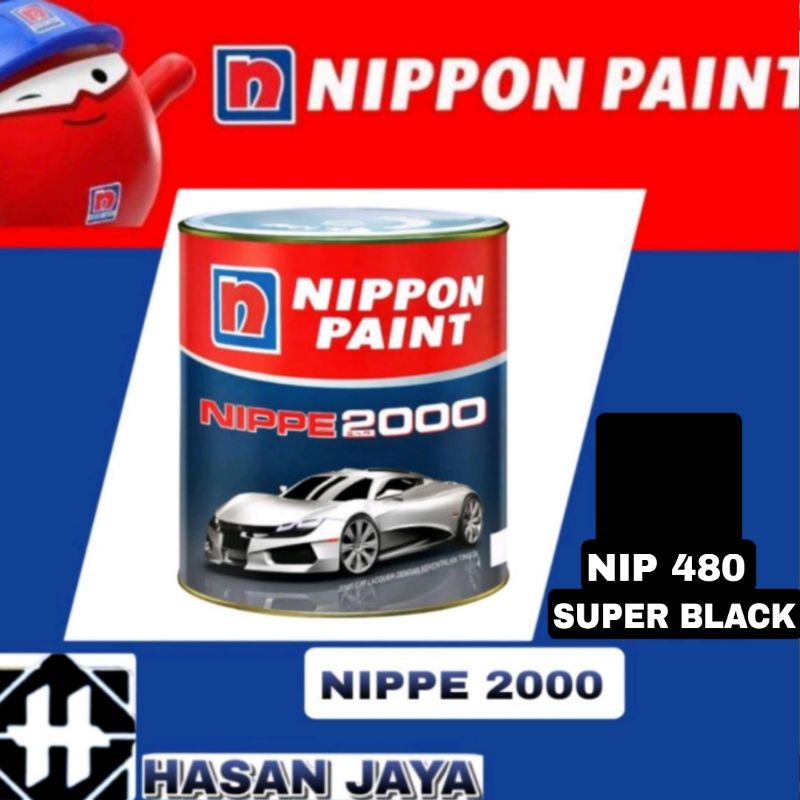 Jual CAT DUCO NIPPE 2000 1KG NIPPON PAINT NIP 470 / 480 SUPER BLACK ...