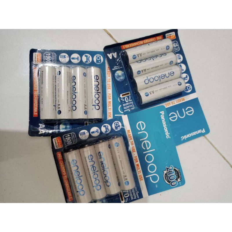 Battre Enelop panasonic A2 1900mAh 1.2v batre isi ulang isi 4 pc untuk camera/mic werrles dll berkulitas