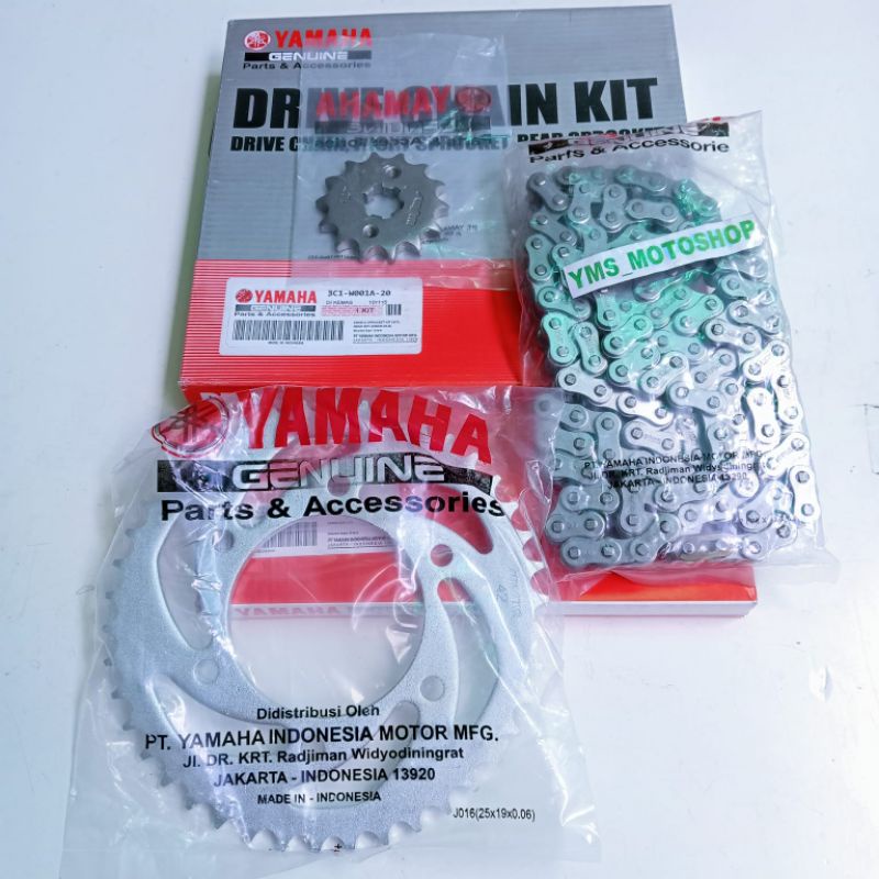 Gir set plus Rantai Yamaha Vixion Old Lama 3C1 ORI Sunstar