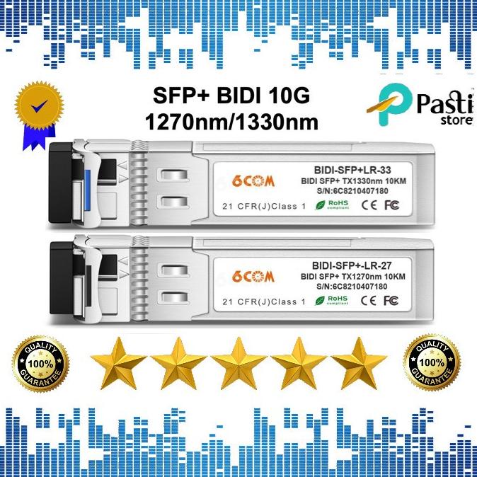 6COM,BIDI SFP+ 10G 1270nm/1330nm,SMF,20km,DDM,LC