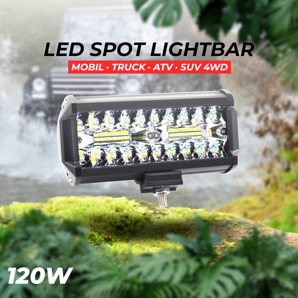 TaffLED Lampu LED Floodlight Foglamp Mobil Truck IP67 Cool White 120W - C8-1519