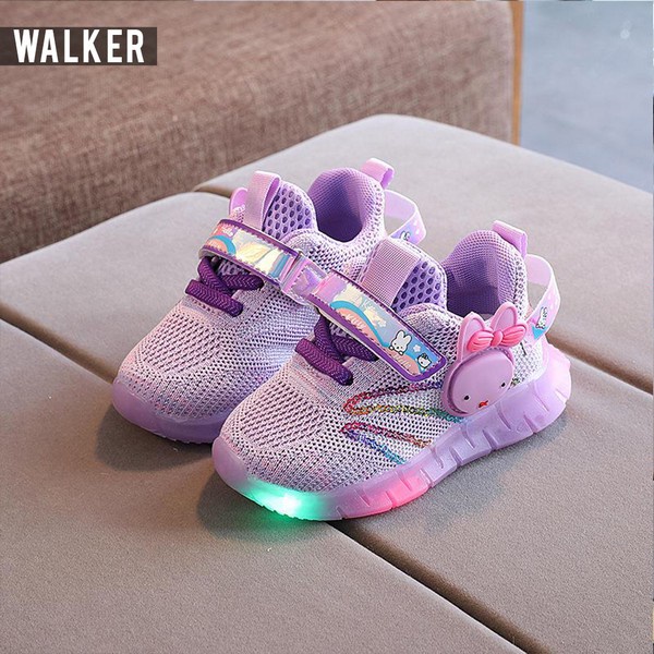 Sepatu Anak Perempuan - Sepatu Anak Sneaker Ada Lampu LED M290