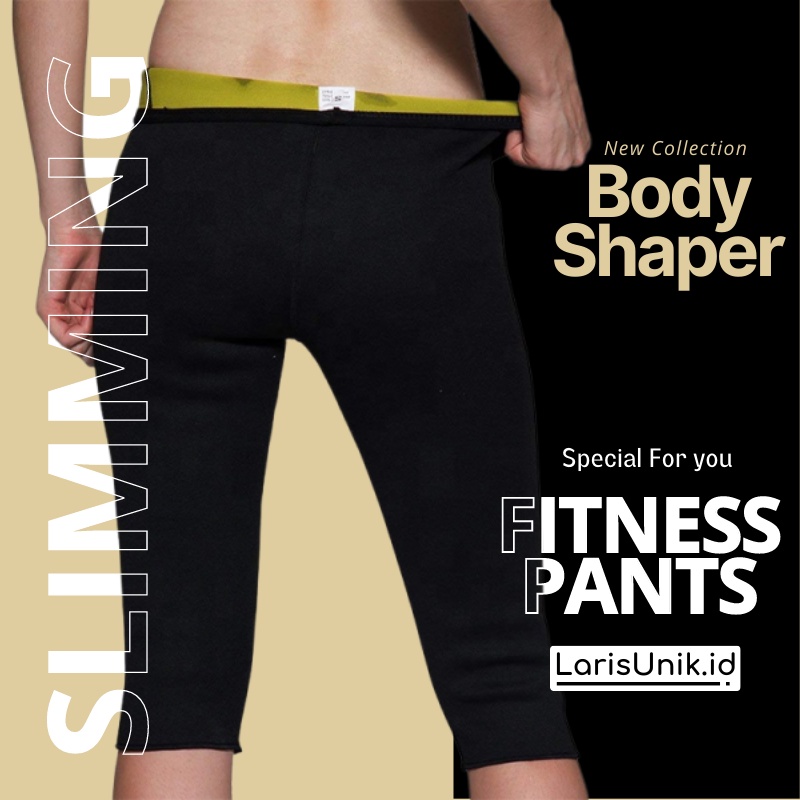 Celana Senam Korset Wanita Pakaian Olahraga Gym Fitness Korset Pelangsing Perut Hot Shaper Pants