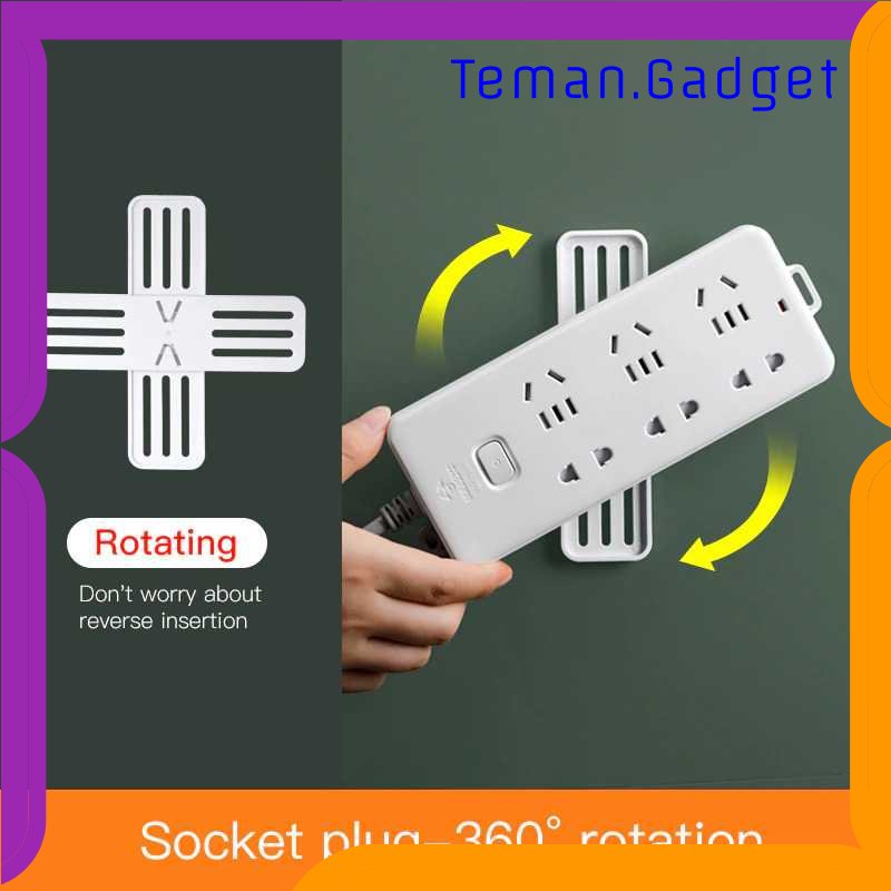 TG-RAK TCMAKE Rak Gantungan Soket Fixer Wall Hanger Rotating - TC23