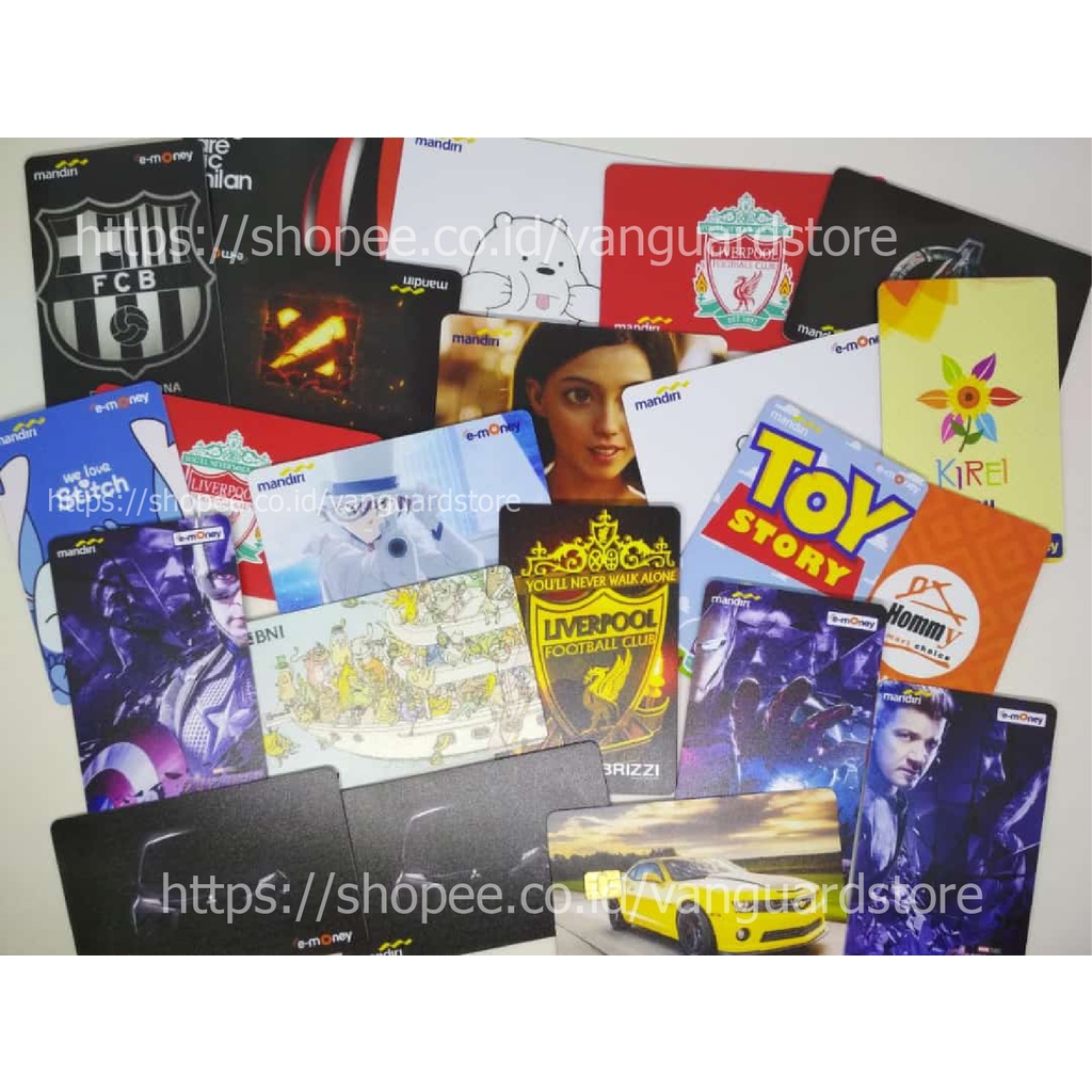 KARTU E MONEY E TOLL KARTU VIP MASTERCARD BLACK DEBIT CREDIT EMONEY MANDIRI FLAZZ BCA BNI TAPCASH BRIZZI BRI - 2 SISI