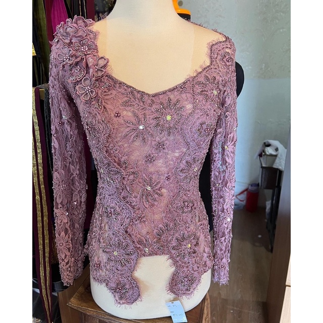 kebaya jadi sabrina corsage payet full tabur