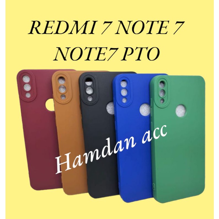 SoftCase Casing Redmi note 7 Redmi 7 Redmi note 7pro Selikon Pro Camera pelindung belakang hp camera