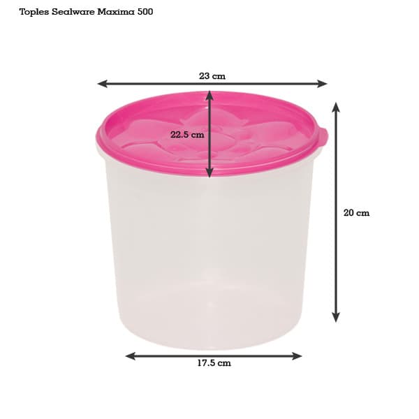 Toples Sealware Maxima 500ml WS - Toples Kerupuk Jajan