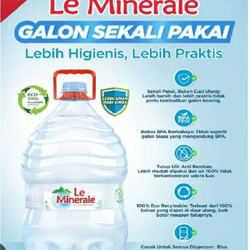 

Air Mineral Le Mineral Galon 15L