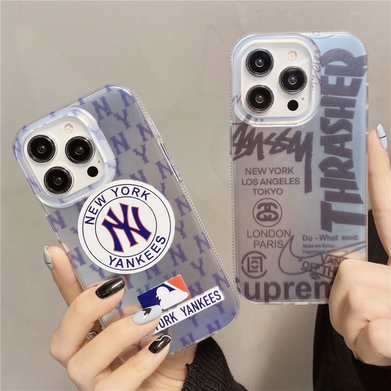 IPHONE Casing Ponsel Merek Fashion Kompatibel Untuk Iphone14 13 12promax11 casing Penutup Belakang shockproof