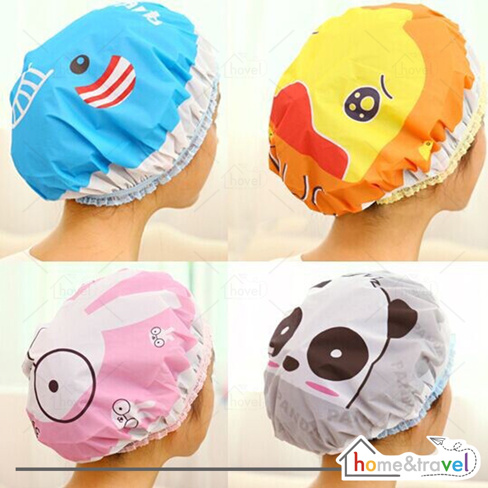 HOVELSHOP SHOWER CAP Topi Keramas Karakter - Shower Cap Lucu