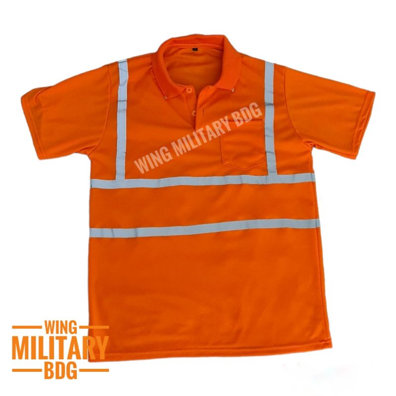 kaos polo kaos berkerah safety scotlight terlaris