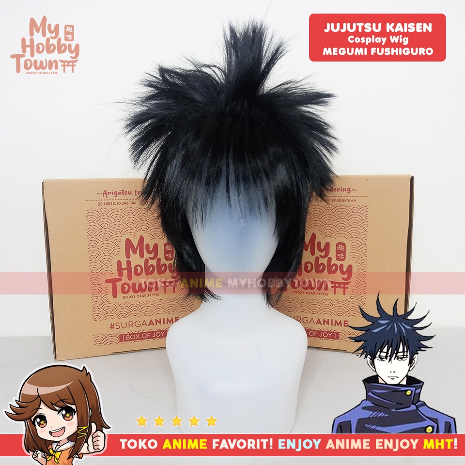 Wig Cosplay Anime Jujutsu Kaisen : Megumi Fushiguro