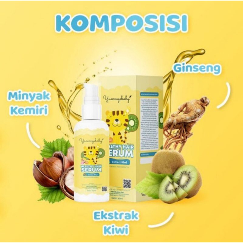 Yummys Baby Serum Penumbuh Rambut Anak 7x Lebih Cepat