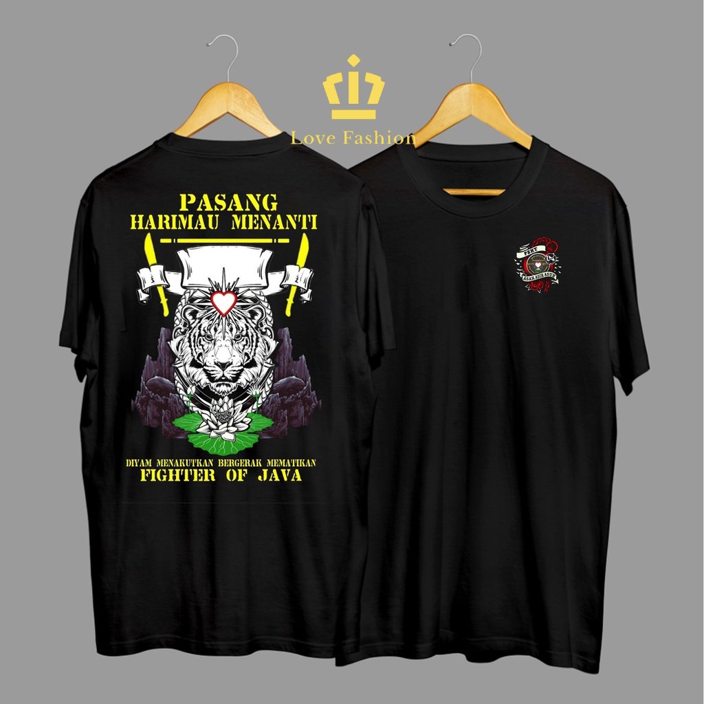 Kaos Tshirt Baju Distro Setia Hati Terate Pasang Harimau Menanti Silat Premium Terbaru