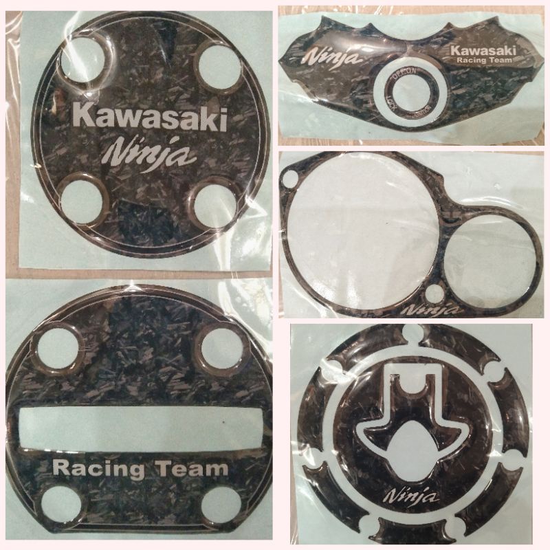 emblem Ninja R RR NEW OLD karbon forged/sticker timbul ninja RR/blok mesin ninja/segitiga ninja/Tank