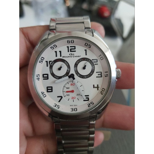 jam tangan original mounte christ all original mulus preloved second bekas