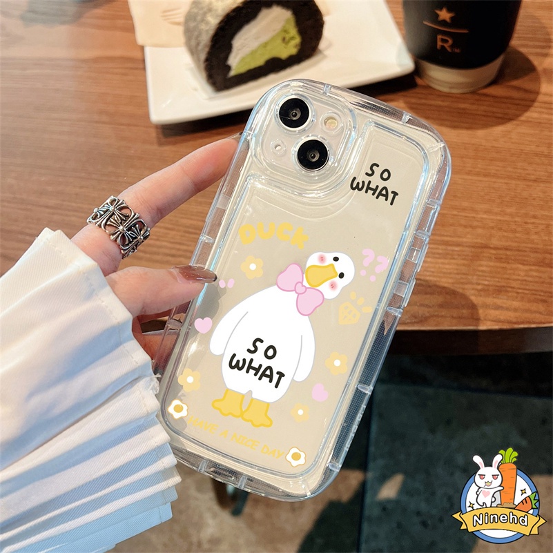 Soft Case Pelindung Desain Kartun Bebek Untuk iPhone 14 13 12 11 Pro Max X Xr Xs Max 8 7 6 6s Plus SE2020