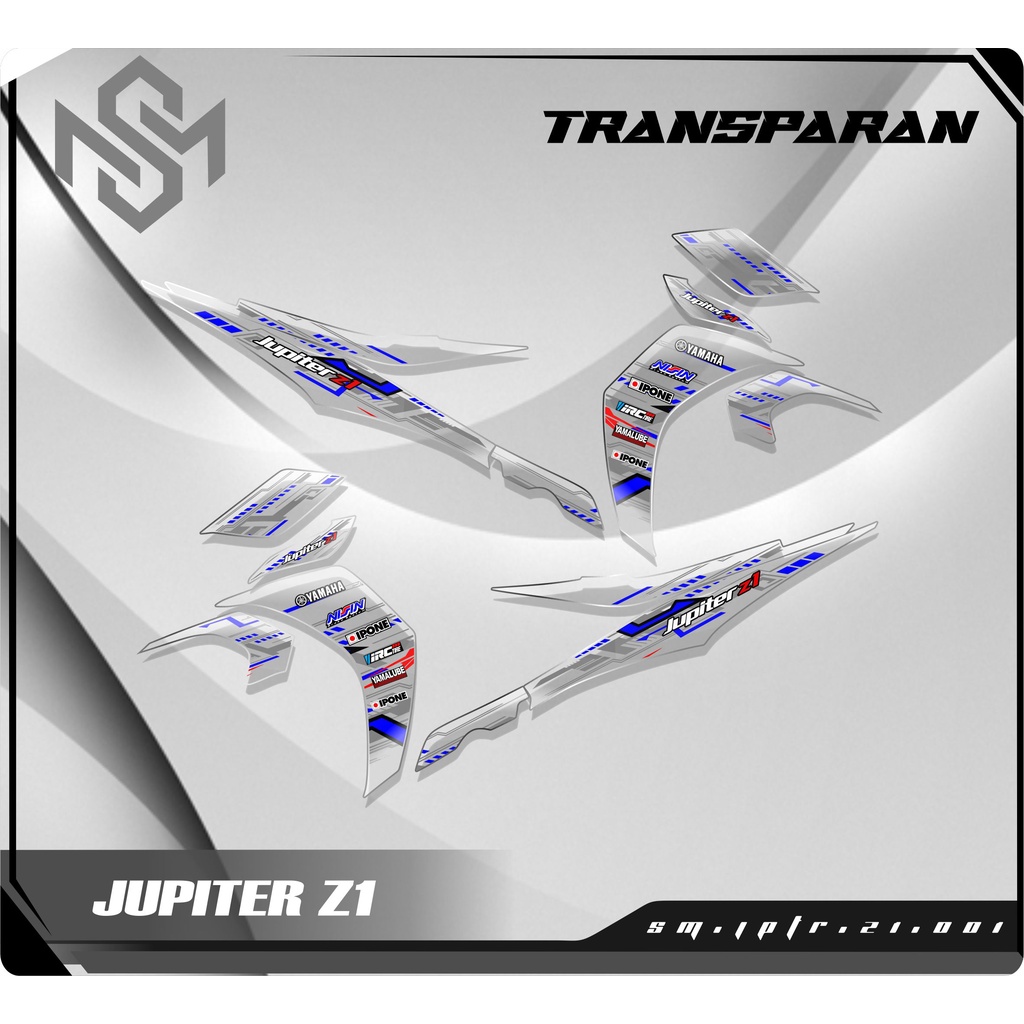 Stiker Striping Decal Transparan JUPITER Z1 - Sticker Yamaha Jupiter Z1 Aksesoris Body Motor SM01