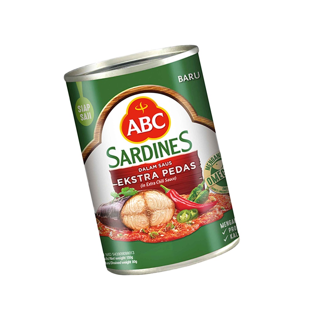 ABC SARDINES DALAM SAUS EKSTRA PEDAS 155g