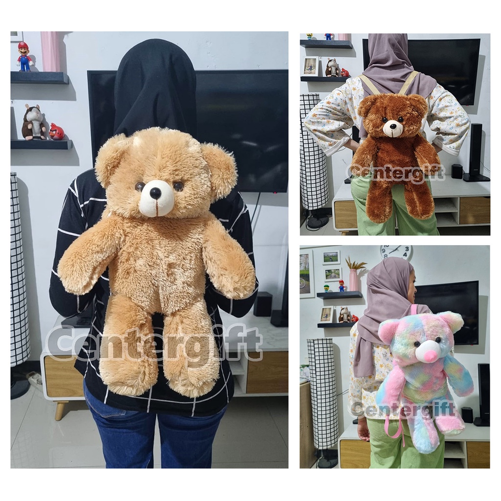 Tas Boneka Teddy Bear Lucu Tas Ransel Beruang Anak