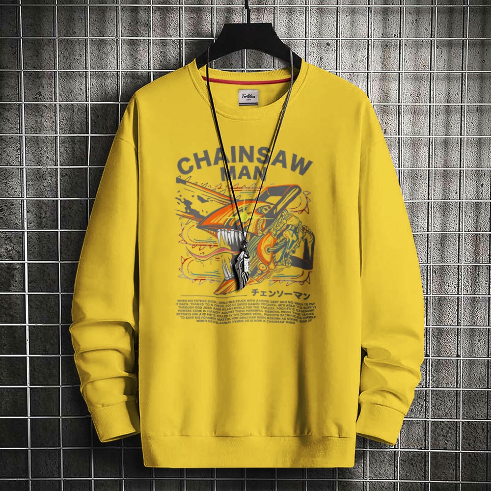 HipNop Sweater CHAINSAW FortKlas Sweater Premium Pria Lengan Panjang / Sweatshirt unisex / Crewneck Pria