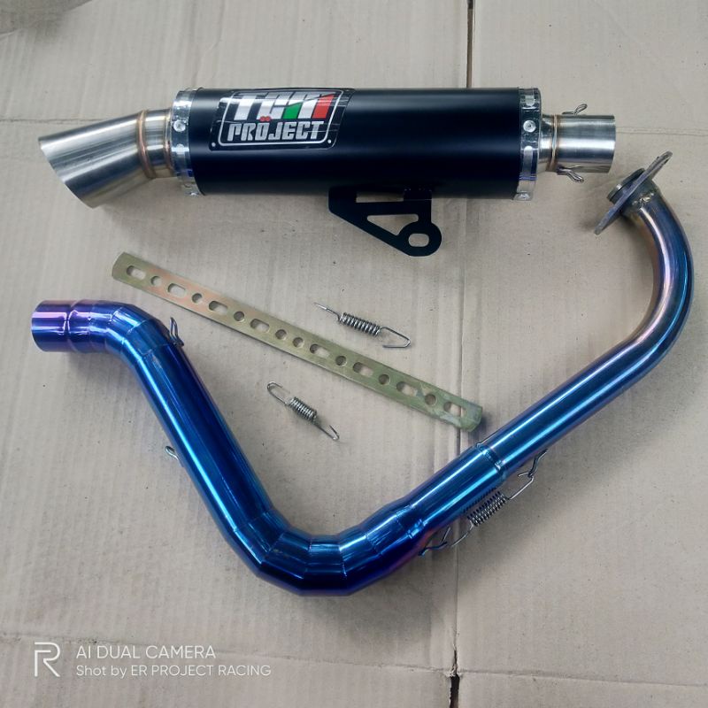 Knalpot Tzm Project Bluemoon Sunmory R15 V1 V2 Satria fu Nmax