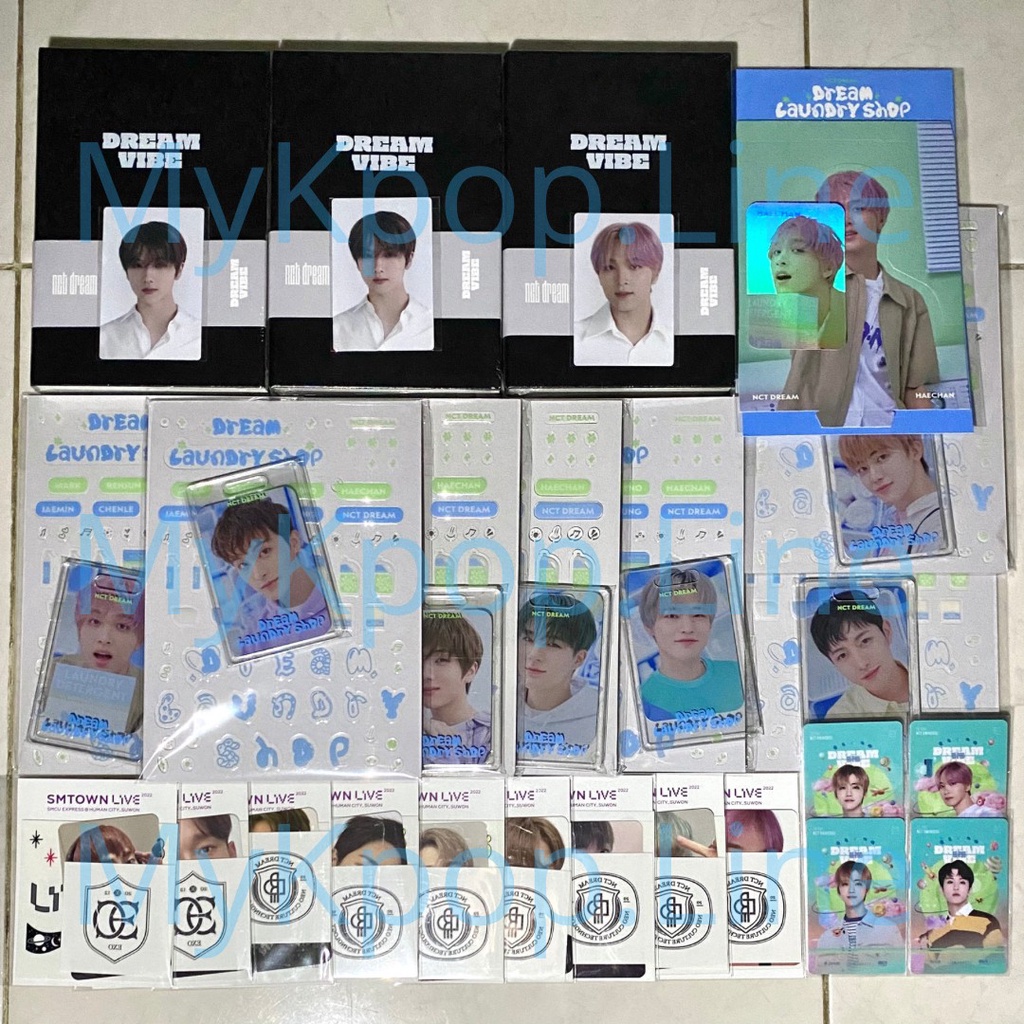 NCT Dream Vibe Laundry Shop REX Locamobility Card Cashbee Tiket PVC PC Jaemin Jeno Jisung Renjun Che